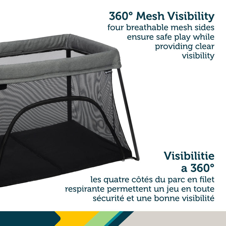 Safety 1st Dream & Go 3-in-1 Travel Playard - Grey Wolf