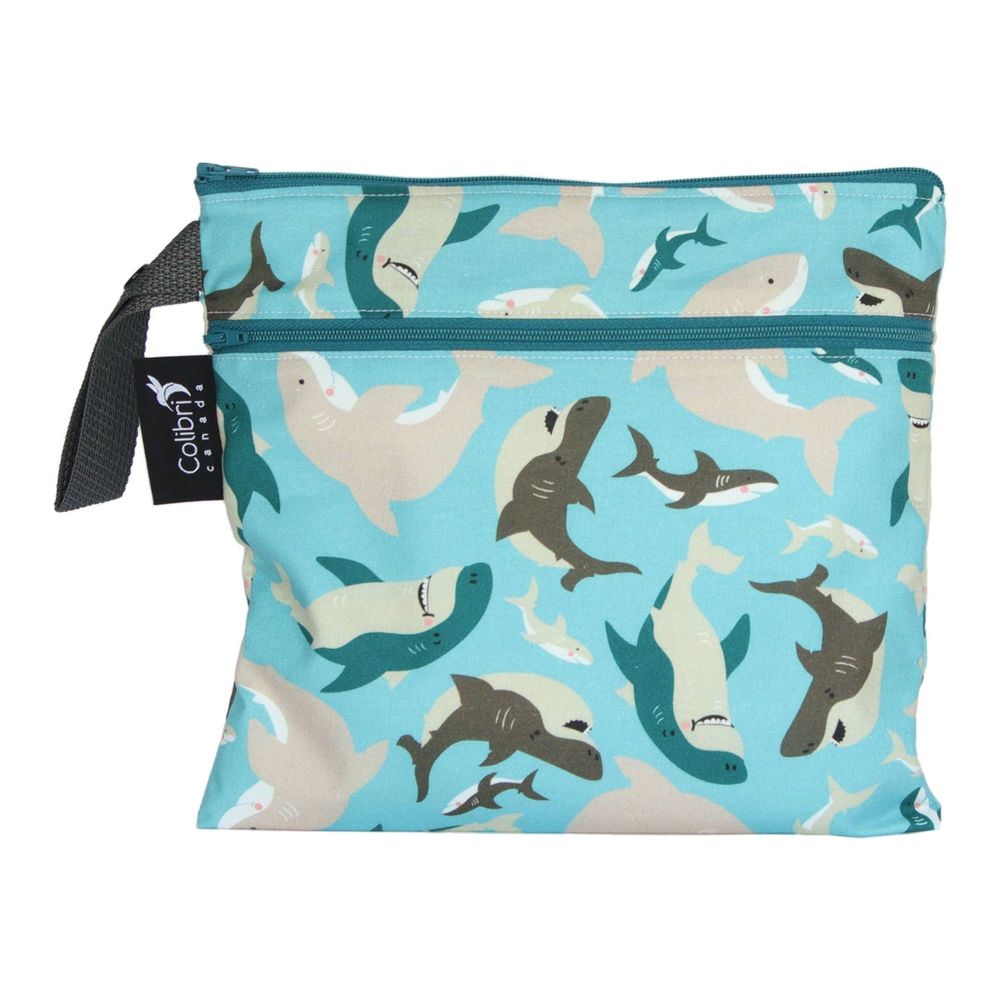 Colibri Wet Bag - Sharks (Small Double Duty) – Dear-Born Baby