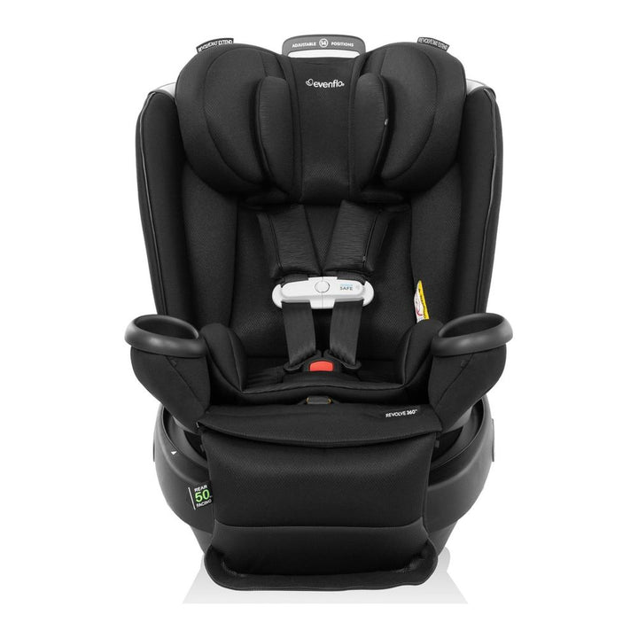 Evenflo GOLD Revolve360 Extend All-in-one Rotational Car Seat with SensorSafe - Onyx Black