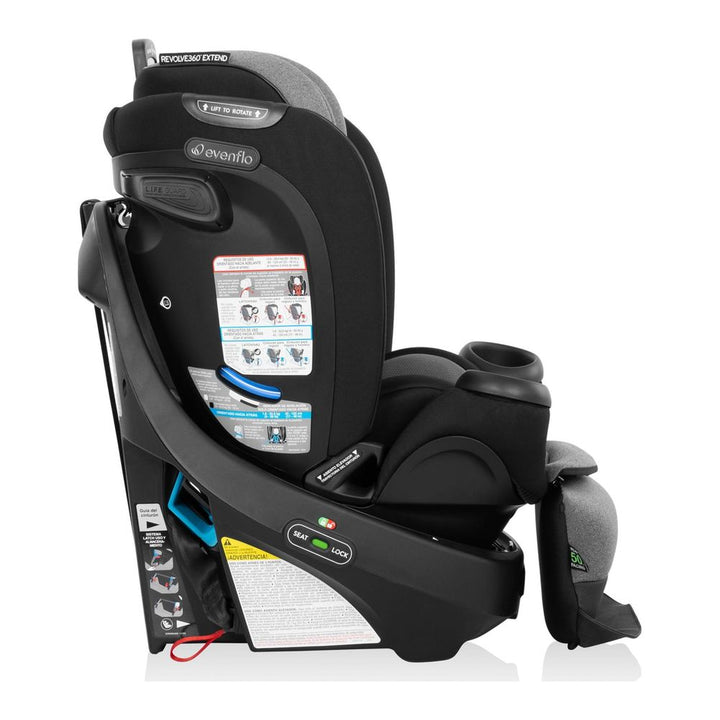 Evenflo GOLD Revolve360 Extend All-in-one Rotational Car Seat with SensorSafe - Moonstone