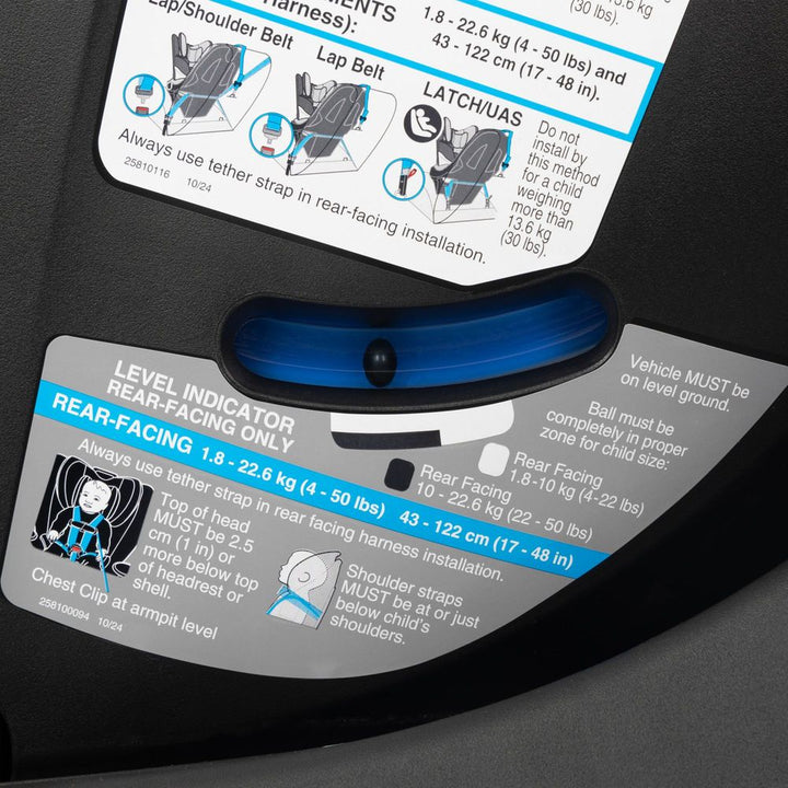 Evenflo GOLD Revolve360 Extend All-in-one Rotational Car Seat with SensorSafe - Moonstone