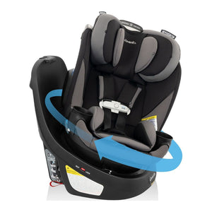 Evenflo GOLD Revolve360 Slim 2-in-1 Rotational Car Seat with SensorSafe Obsidian