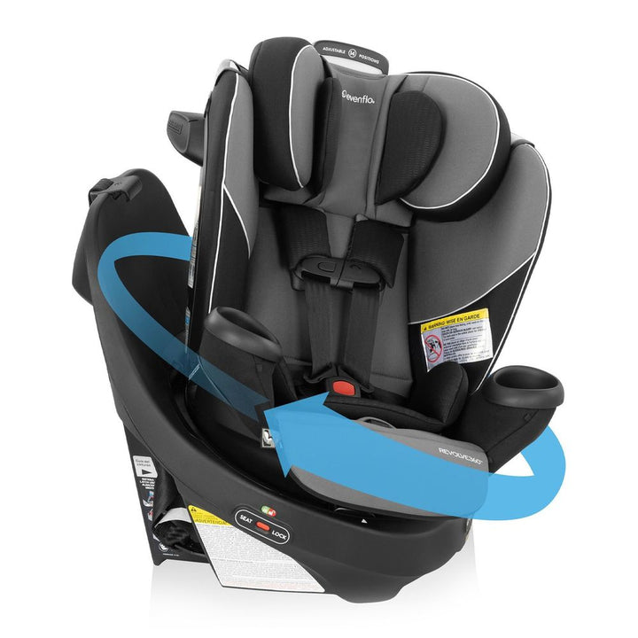 Evenflo Revolve360 Rotating All-in-one Convertible Car Seat - Amherst Grey Default Title