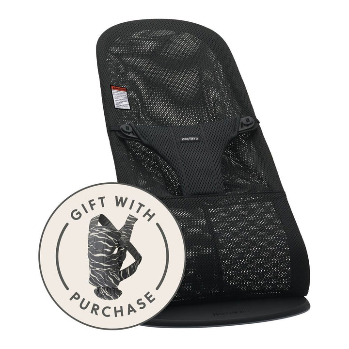 BabyBjorn Bouncer Bliss & Mini Carrier Bundle - Anthracite Landscape/Black Mesh Default Title
