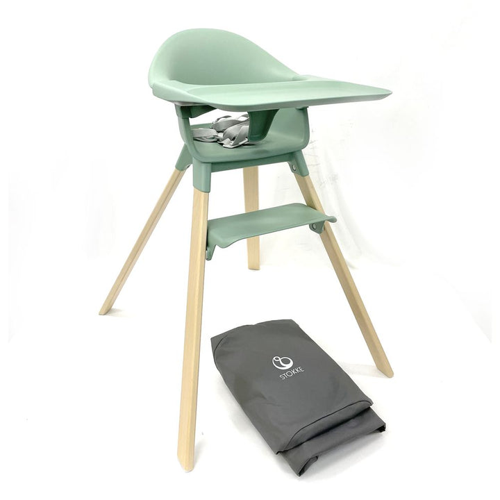 Stokke Clikk High Chair with Travel Bag - Clover Green (96974) (Open Box)