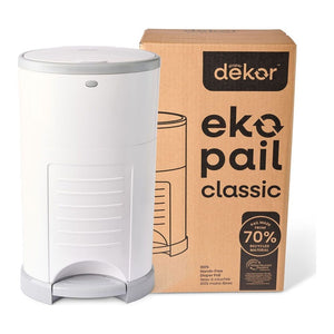 Dekor Eko Classic Diaper Pail - White (96999) (Open Box) Default Title