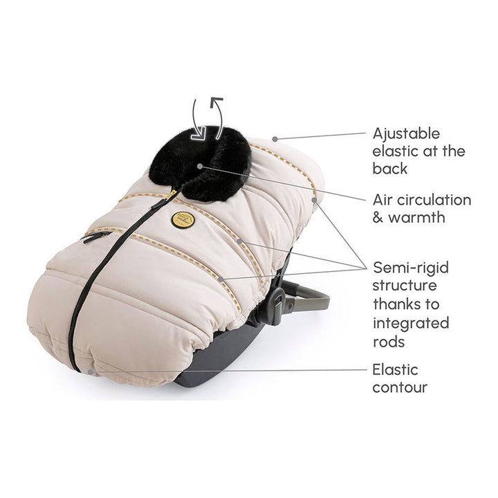 Petit Coulou 3-Season Car Seat Cover and Insulated Backing Deluxe Set