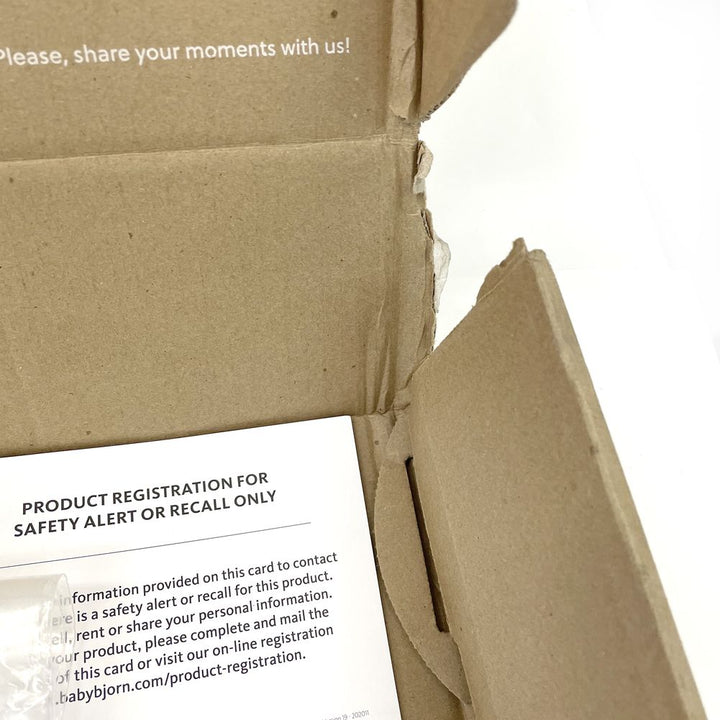 BabyBjorn Bouncer Bliss in Woven Fabric - Classic Quilt, Black on Dark Grey Frame (97134) (Open Box)