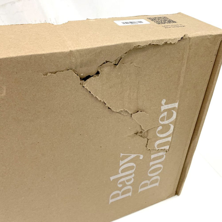 BabyBjorn Bouncer Bliss in Woven Fabric - Classic Quilt, Black on Dark Grey Frame (97158) (Open Box)