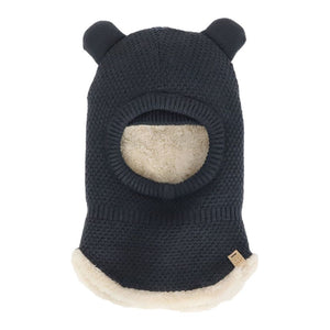 Calikids Cashmere-Feel Knit Soft Touch Winter Balaclava Black Ink Infant (9-24 Months)