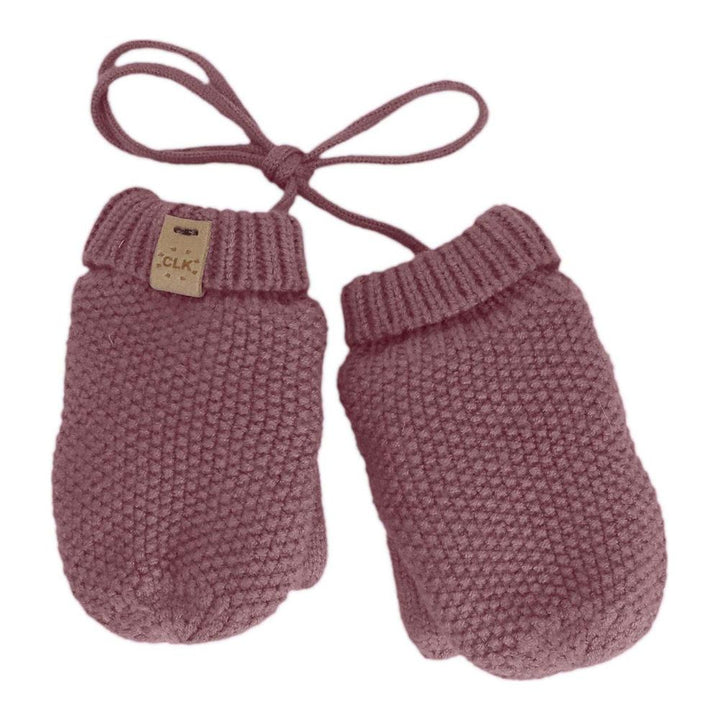 Calikids Cashmere-Feel Knit Winter Mittens Nostalgic Rose SM (9-18 Months)