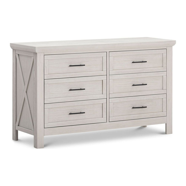 Monogram by Namesake Emory Farmhouse 6-Drawer Dresser White Driftwood