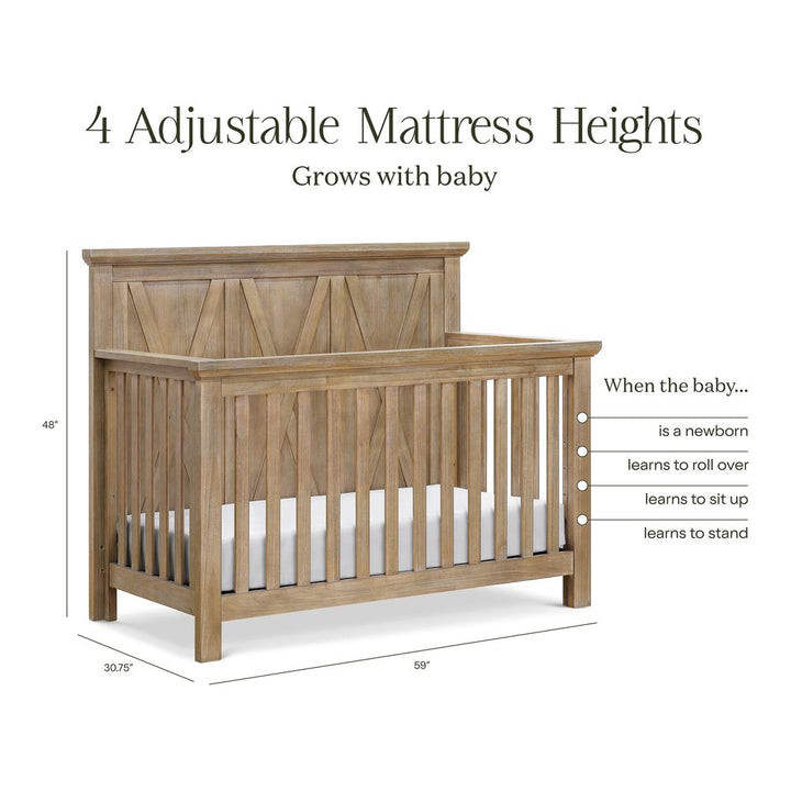 Monogram by Namesake Emory Farmhouse 4-in-1 Convertible Crib