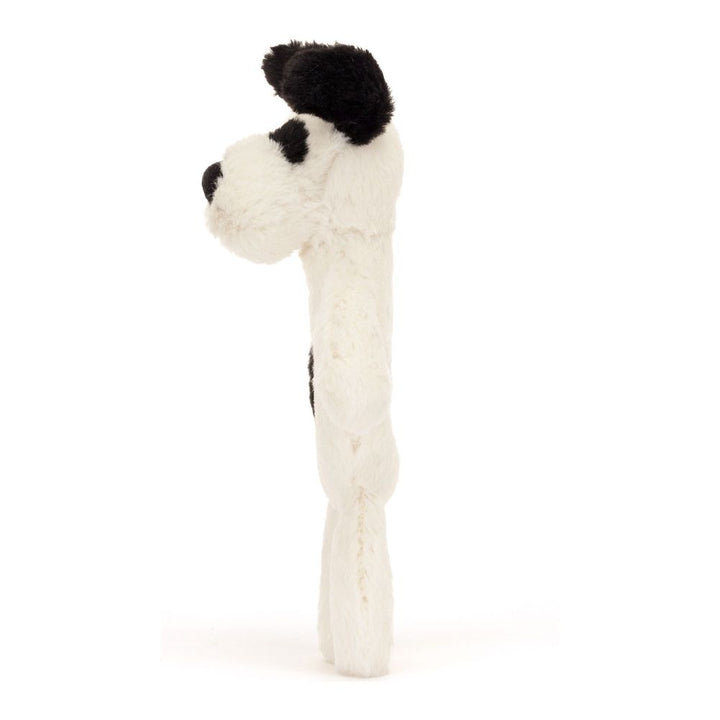 Jellycat Bashful Ring Rattle - Black & Cream Puppy