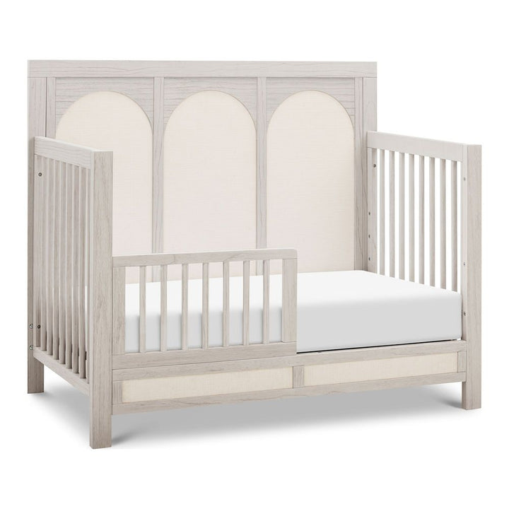 Namesake Eloise 4-in-1 Convertible Crib with Performance Pearl Eco-Weave - White Driftwood
