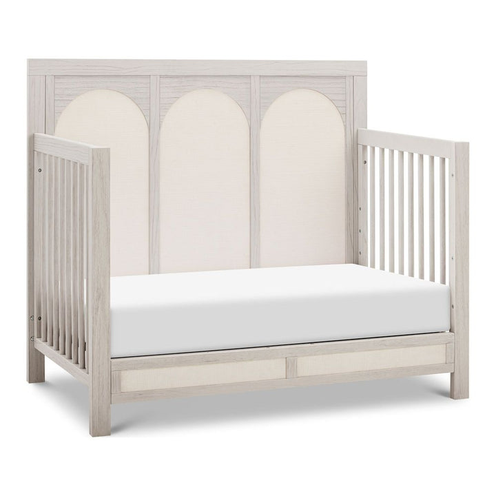 Namesake Eloise 4-in-1 Convertible Crib with Performance Pearl Eco-Weave - White Driftwood