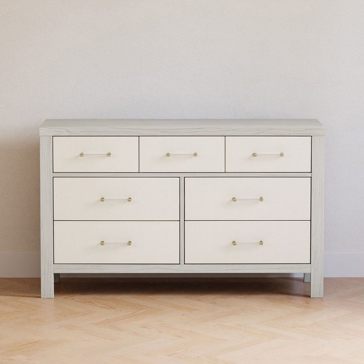 Namesake Eloise 7-Drawer Assembled Dresser with Performance Pearl Eco-Weave - White Driftwood