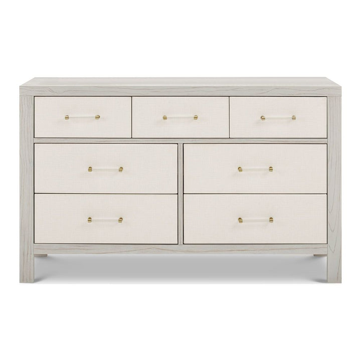 Namesake Eloise 7-Drawer Assembled Dresser with Performance Pearl Eco-Weave - White Driftwood