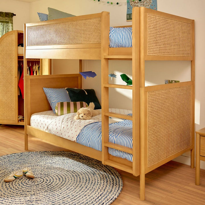 Babyletto Bondi Cane Convertible Bunk Bed - Honey