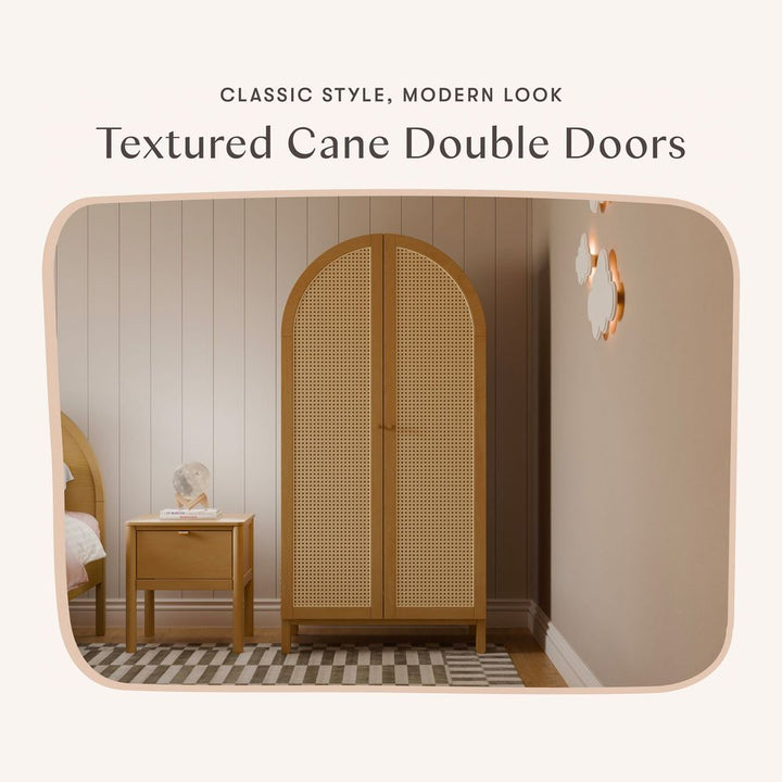 Babyletto Bondi Cane Assembled Armoire - Honey