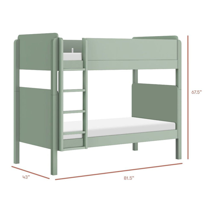 Babyletto TipToe Bunk Bed - Light Sage