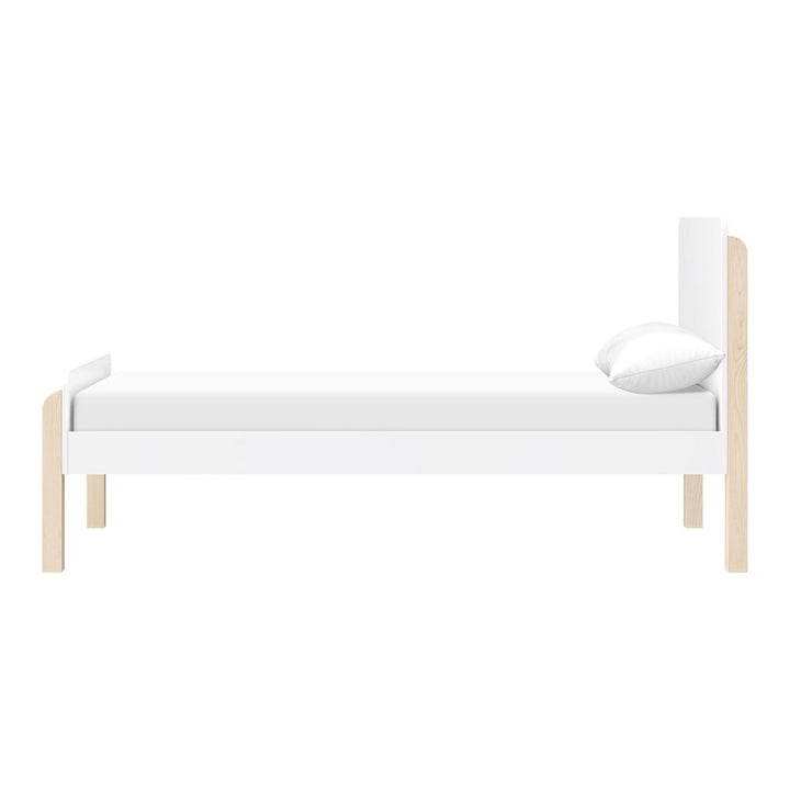 Babyletto TipToe Twin Bed - White and Washed Natural