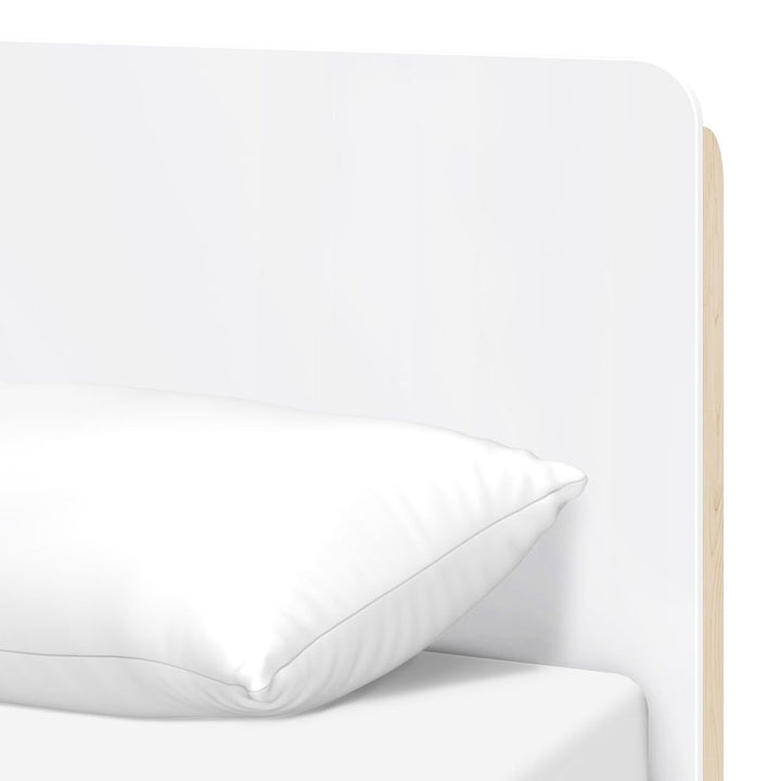 Babyletto TipToe Twin Bed - White and Washed Natural