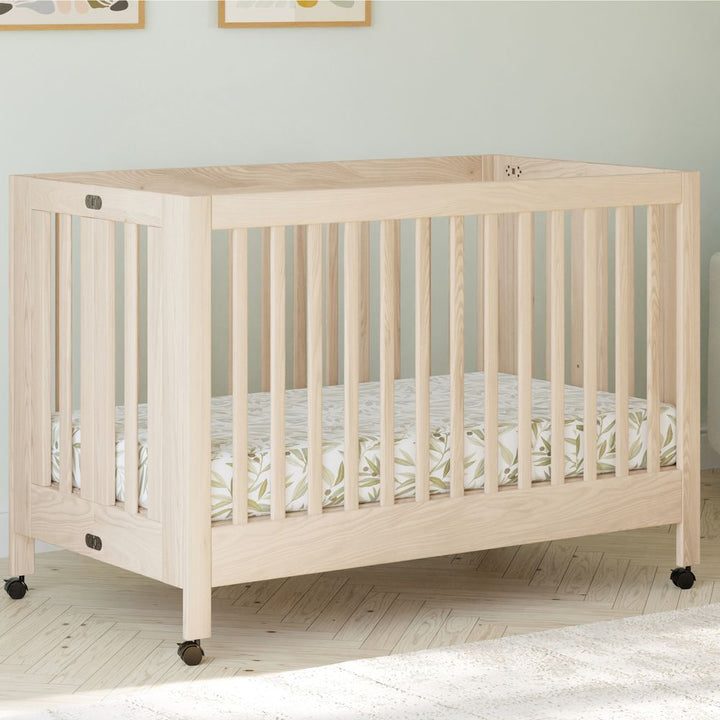 Babyletto Maki Full-Size Folding Crib With Toddler Bed Conversion Kit