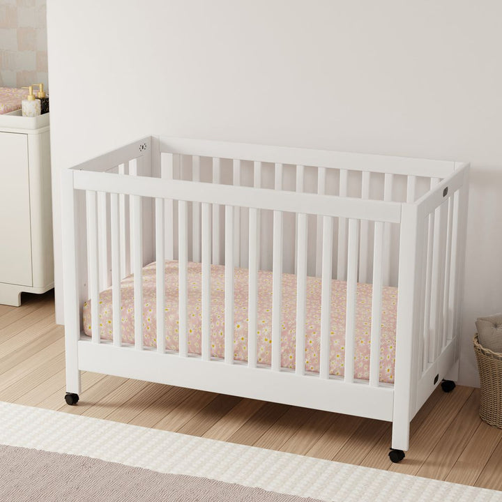 Babyletto Maki Full-Size Folding Crib With Toddler Bed Conversion Kit