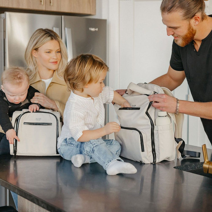 JuJuBe Witney Carson Classic Designer Diaper Backpack - Cloud