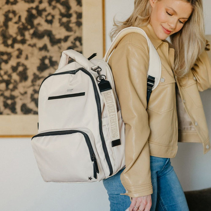 JuJuBe Witney Carson Classic Designer Diaper Backpack - Cloud