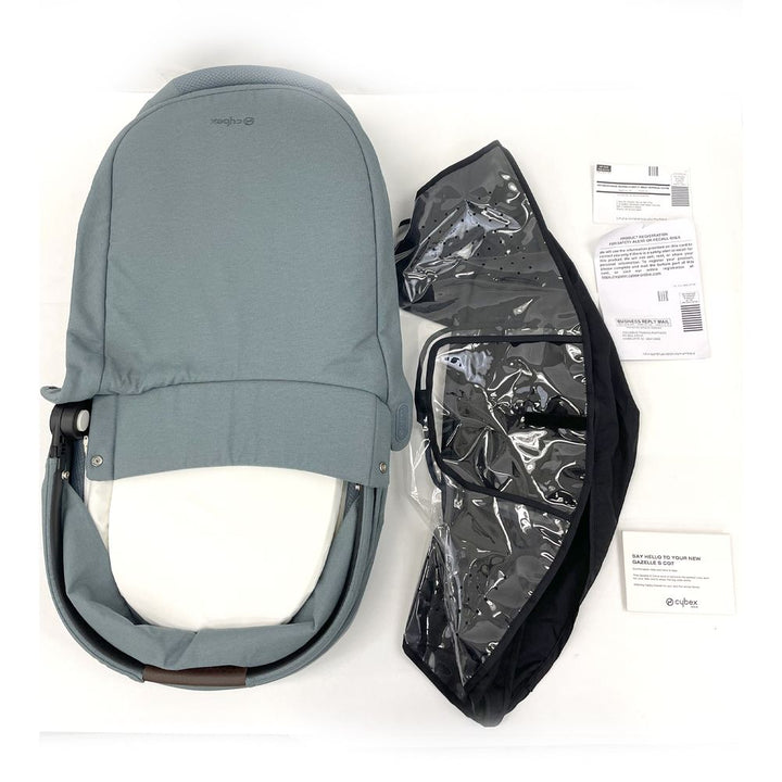 Cybex Gazelle S Cot - Sky Blue with Taupe Chassis (97681) (Open Box)