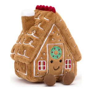 Jellycat Amuseables Plush Toy - Gingerbread House (7 inch) Default Title