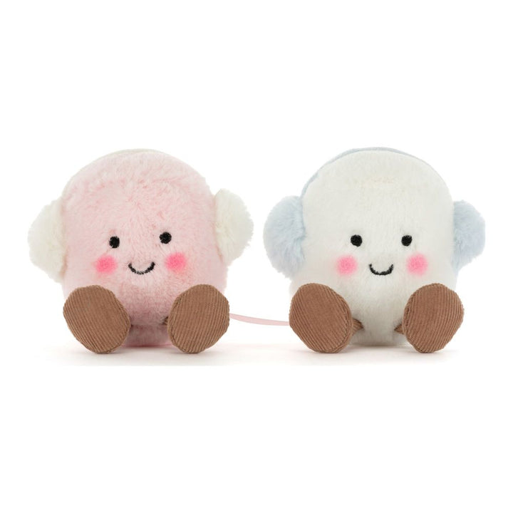 Jellycat Amuseables Plush Toy - Toastie Pink and White Marshmallows