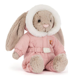 Jellycat Bashful Bunny Plush Toy - Snow Suit Bunny (Medium, 12 inch) Default Title