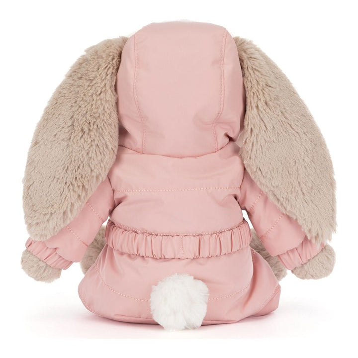 Jellycat Bashful Bunny Plush Toy - Snow Suit Bunny (Medium, 12 inch)