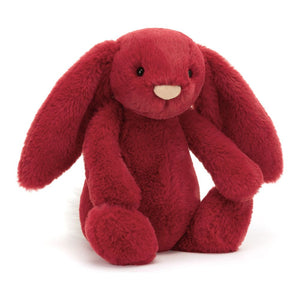 Jellycat Bashful Luxe Bunny Plush Toy - Scarlett (Medium, 12 inch) Default Title