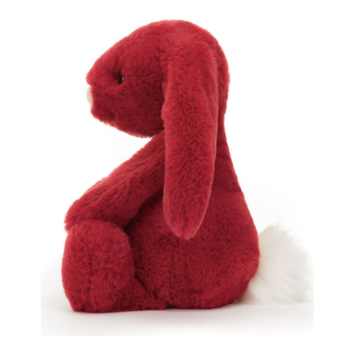 Jellycat Bashful Luxe Bunny Plush Toy - Scarlett (Medium, 12 inch)