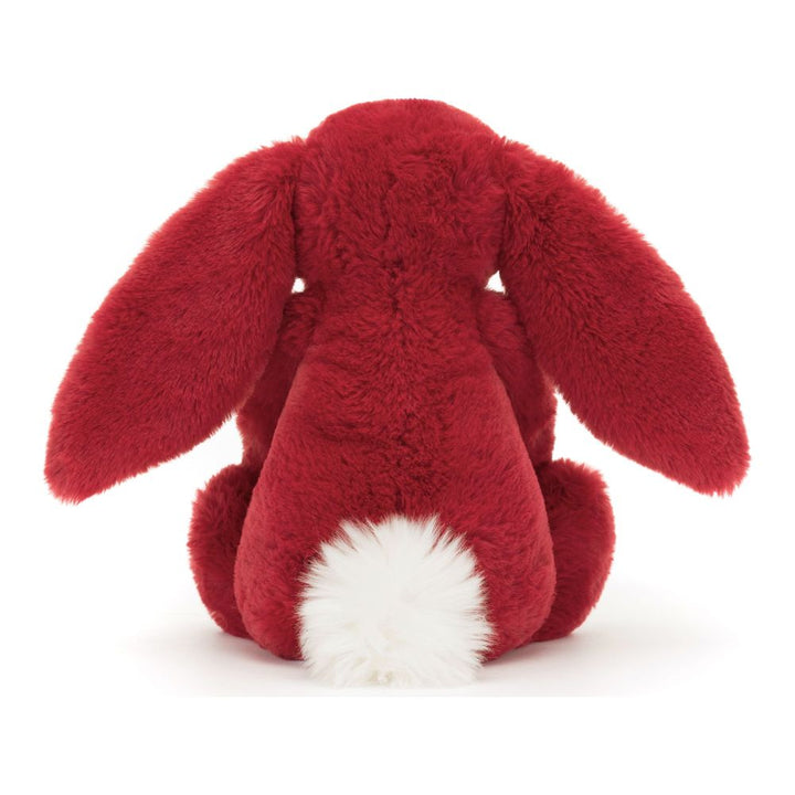 Jellycat Bashful Luxe Bunny Plush Toy - Scarlett (Medium, 12 inch)