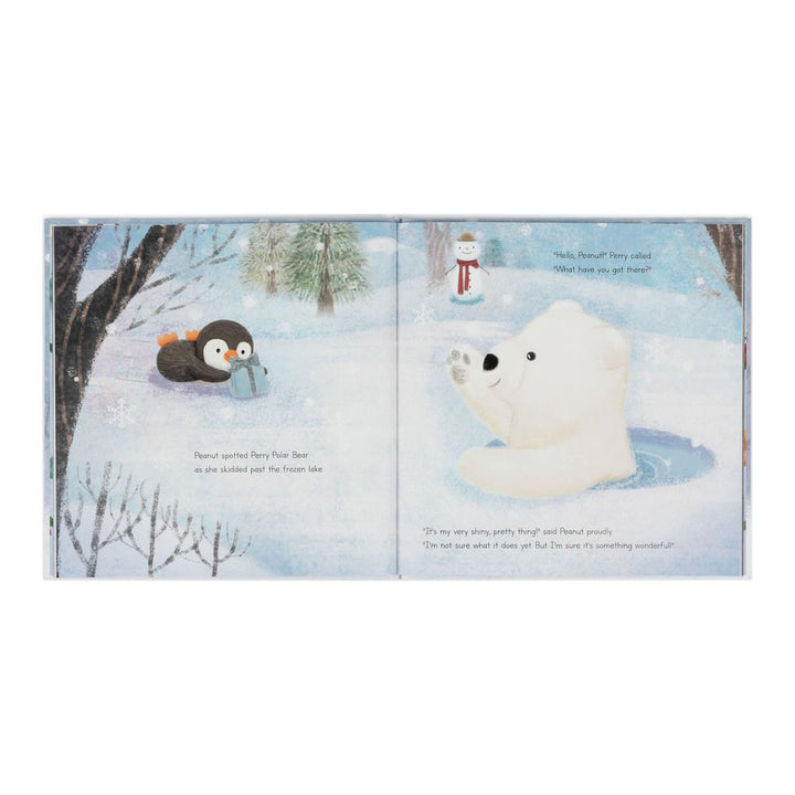 Jellycat Peanut Penguin's Perfect Present Book