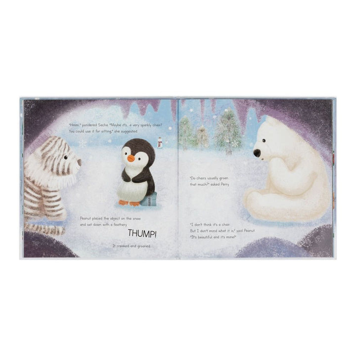 Jellycat Peanut Penguin's Perfect Present Book