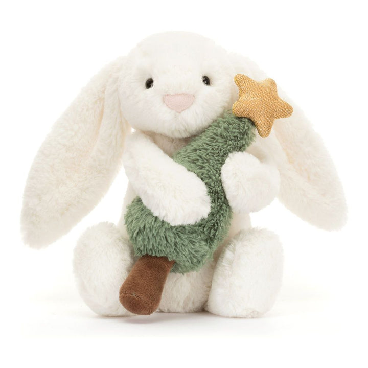 Jellycat Bashful Bunny Plush Toy - Christmas Tree