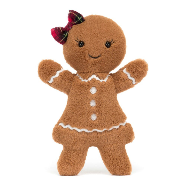 Jellycat Jolly Gingerbread Plush Toy - Ruby (Medium, 8 inch)