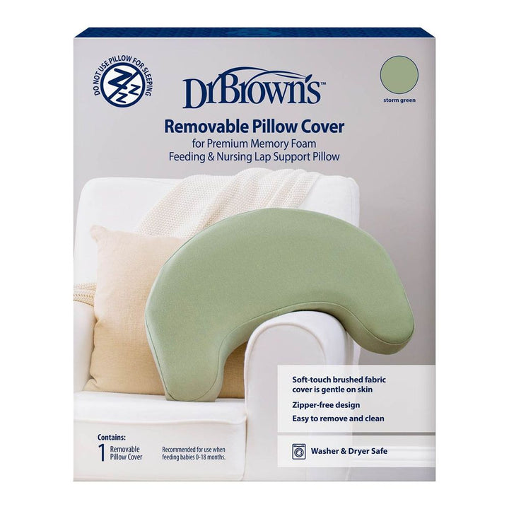 Dr. Brown's Feeding & Nursing Lap Support Pillow Cover - Storm Green Default Title