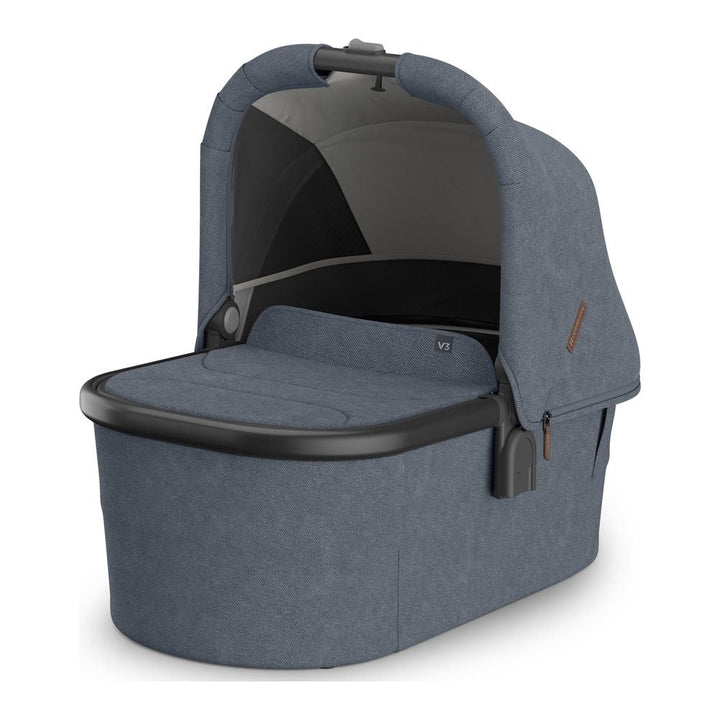 UPPAbaby Bassinet V3 Julian (Dusty Blue Melange on Carbon Frame)