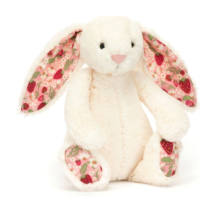 Jellycat Blossom Bunny Plush Toy - Cream Berry Bunny (Small, 6 inch) Default Title