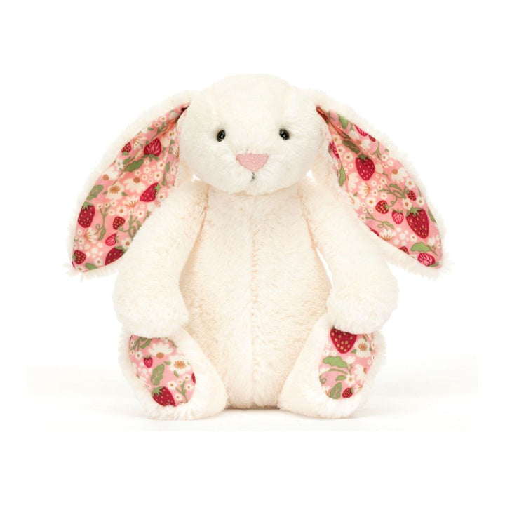 Jellycat Blossom Bunny Plush Toy - Cream Berry Bunny (Small, 6 inch)