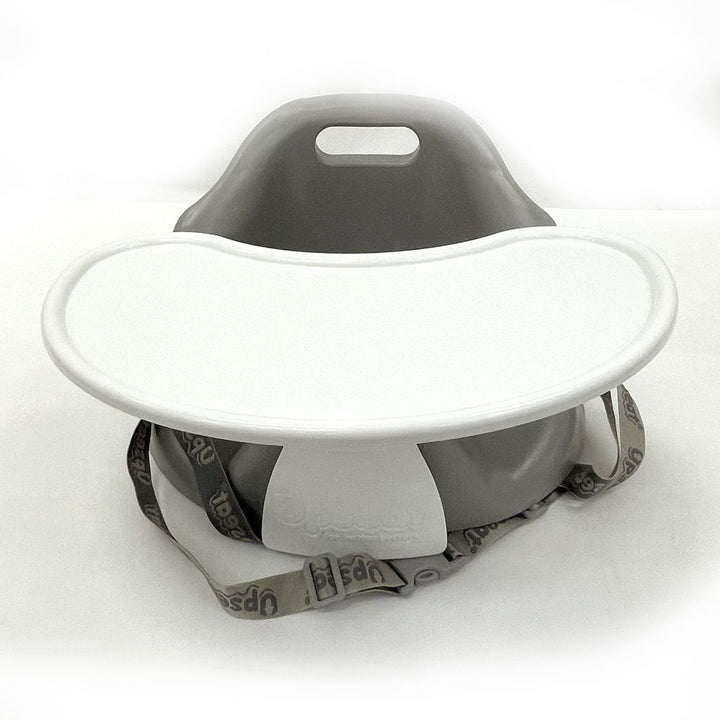 Upseat Baby Floor and Booster Seat with Tray - Grey (97980) (Open Box)