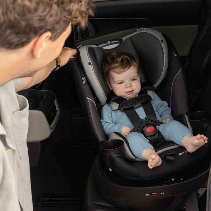 Evenflo Revolve360 Slim 2-In-1 Rotational Convertible Car Seat - Canton Black