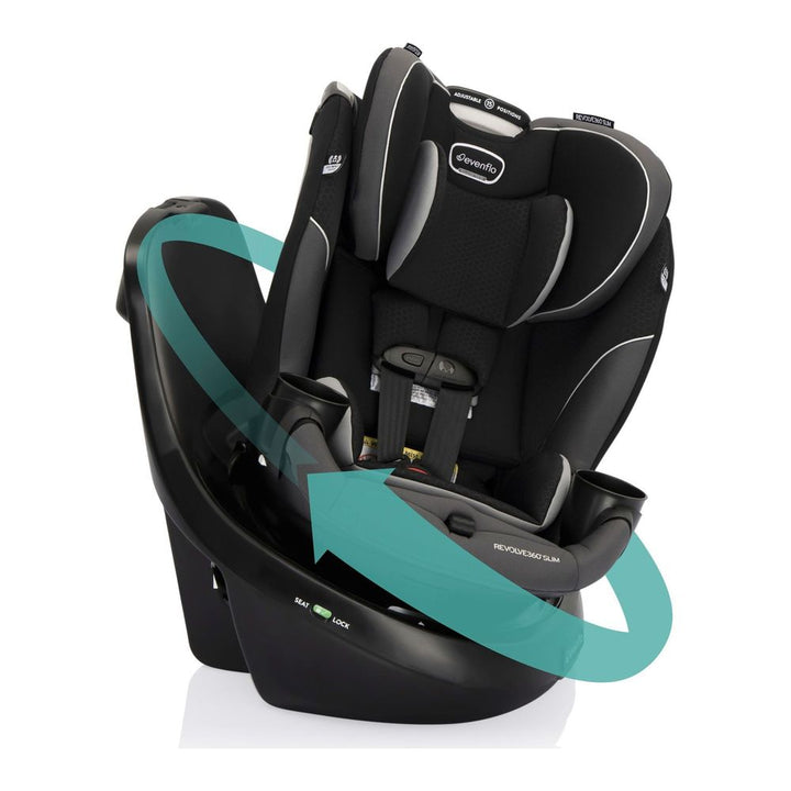Evenflo Revolve360 Slim 2-In-1 Rotational Convertible Car Seat - Canton Black Default Title